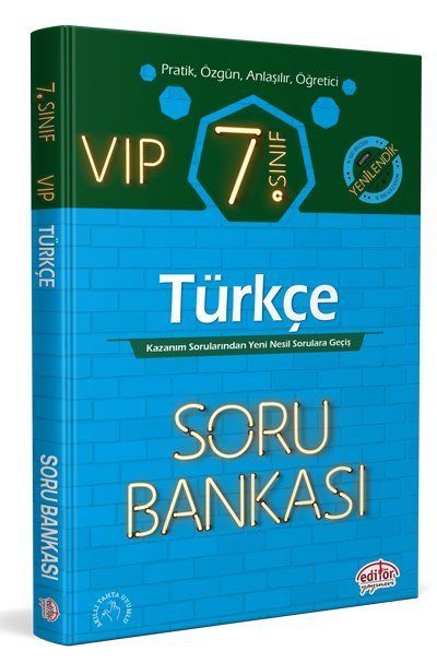 Editör Yayınları 7.Sınıf Vip Türkçe Soru Bankası
