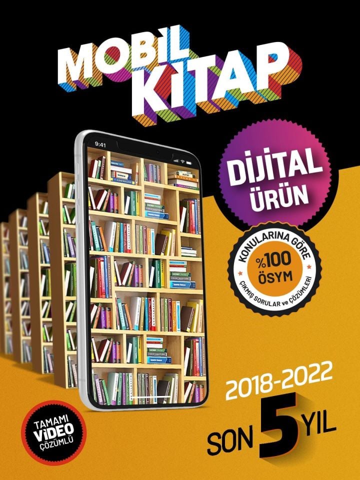 TYT-AYT Mobil Kitap Son 5 Yıl Tüm Dersler 10 Kitap