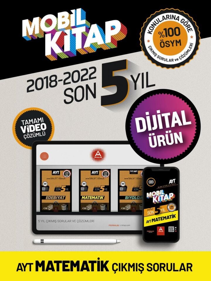 AYT Mobil Kitap Son 5 Yıl Matematik