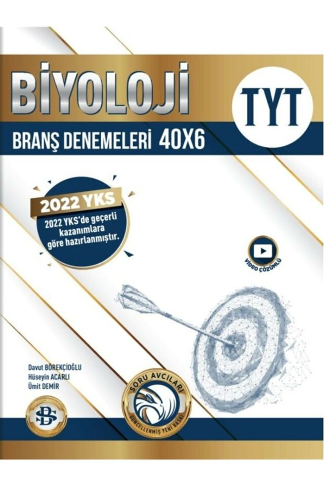 Bilgi Sarmal Yayınları Tyt Biyoloji 40 X 6 Branş Denemeleri