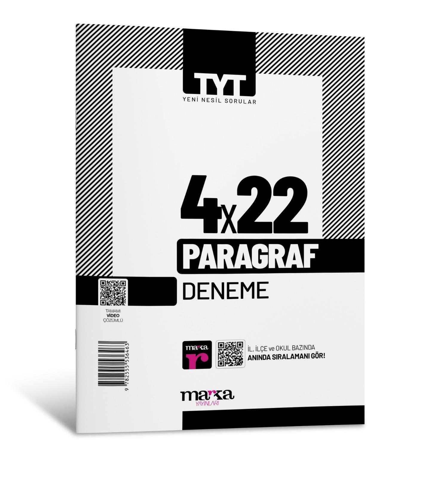 Marka TYT Paragraf 4x22 Deneme Tamamı Video Çözümlü