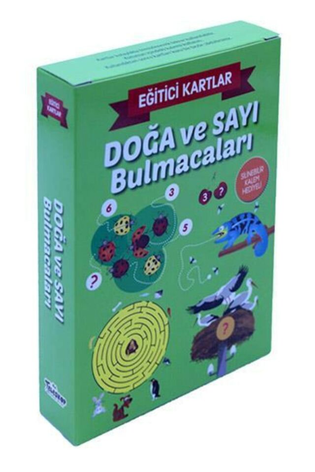 Doğa Ve Sayı Bulmacaları Eğitici Kartlar- Teleskop