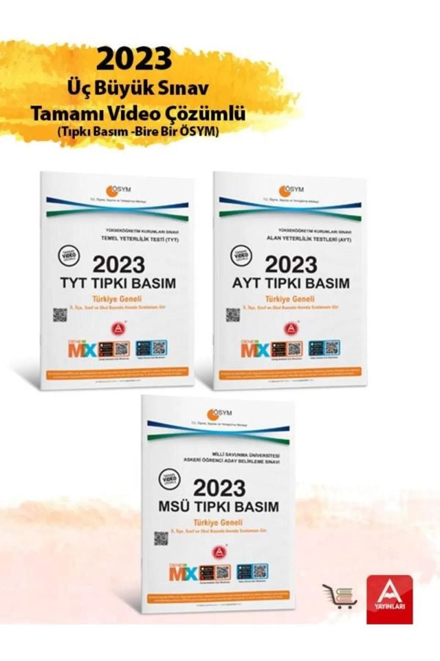 2023 3 Büyük Sınav TYT-AYT-MSÜ Çıkmış Sorular Bire Bir ÖSYM Tamamı Video Çözümlü