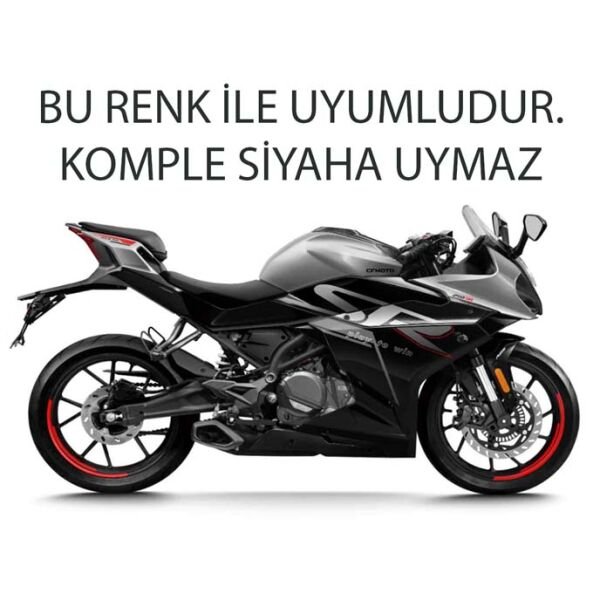 CFMoto 250SR 2023-2024 Euro5 Sol Arka Sele Altı Kuyruk Grenajı Gümüş Gri A