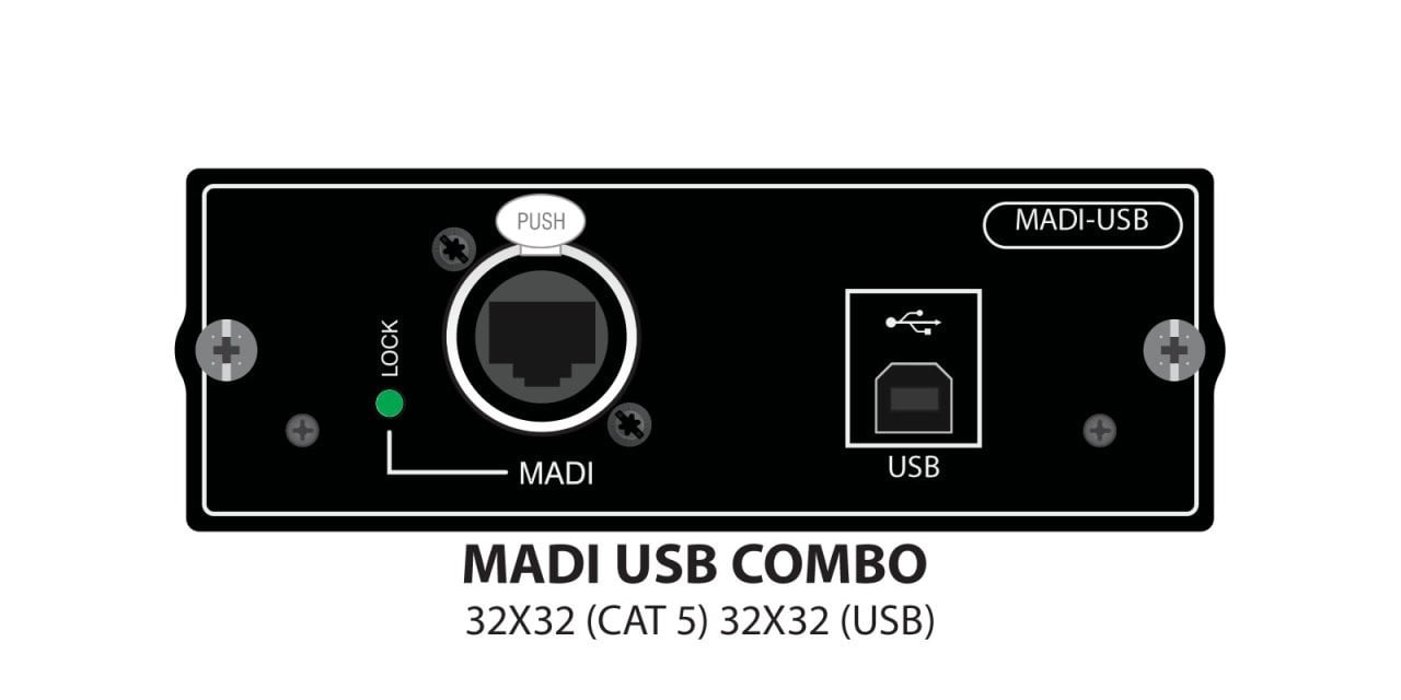 Soundcraft 5046678.V MADI-USB COMBO  Kart, 32 Kanal MADI + 32 Kanal USB