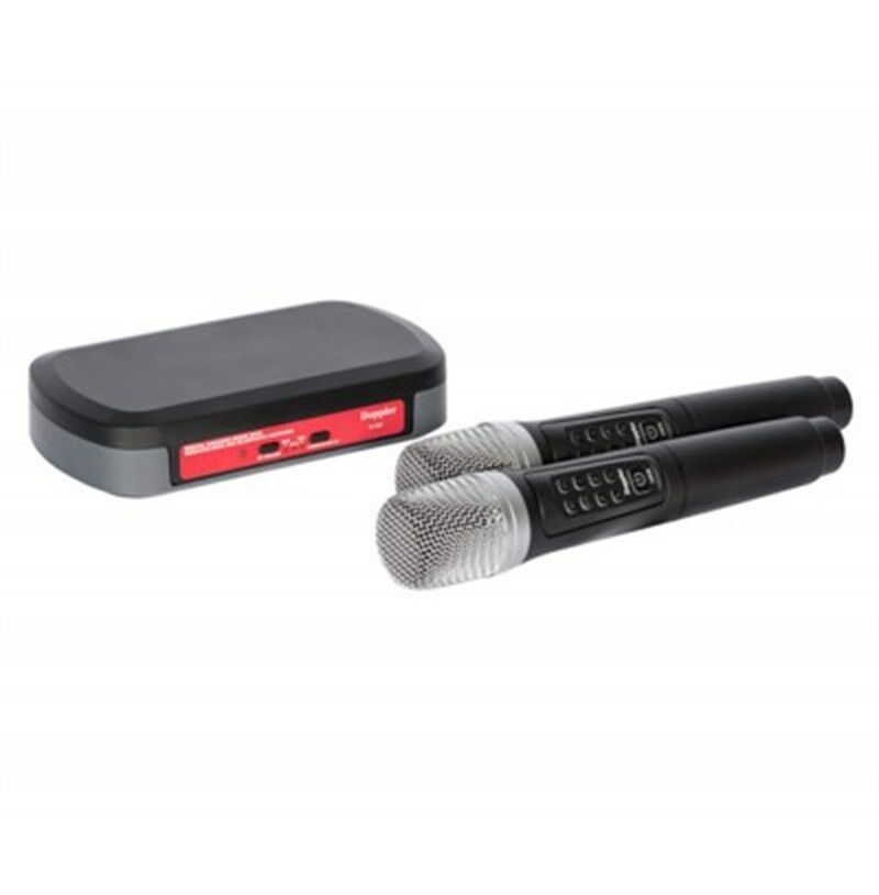 Doppler K-102 Bluetoothlu 2.4 GHZ İkili Kablosuz Karaoke Mikrofon Seti