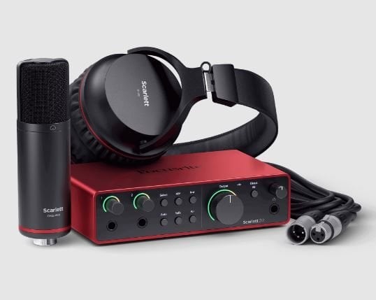 Focusrite Scarlett 2i2 Gen 4 Studio Kayıt Paketi