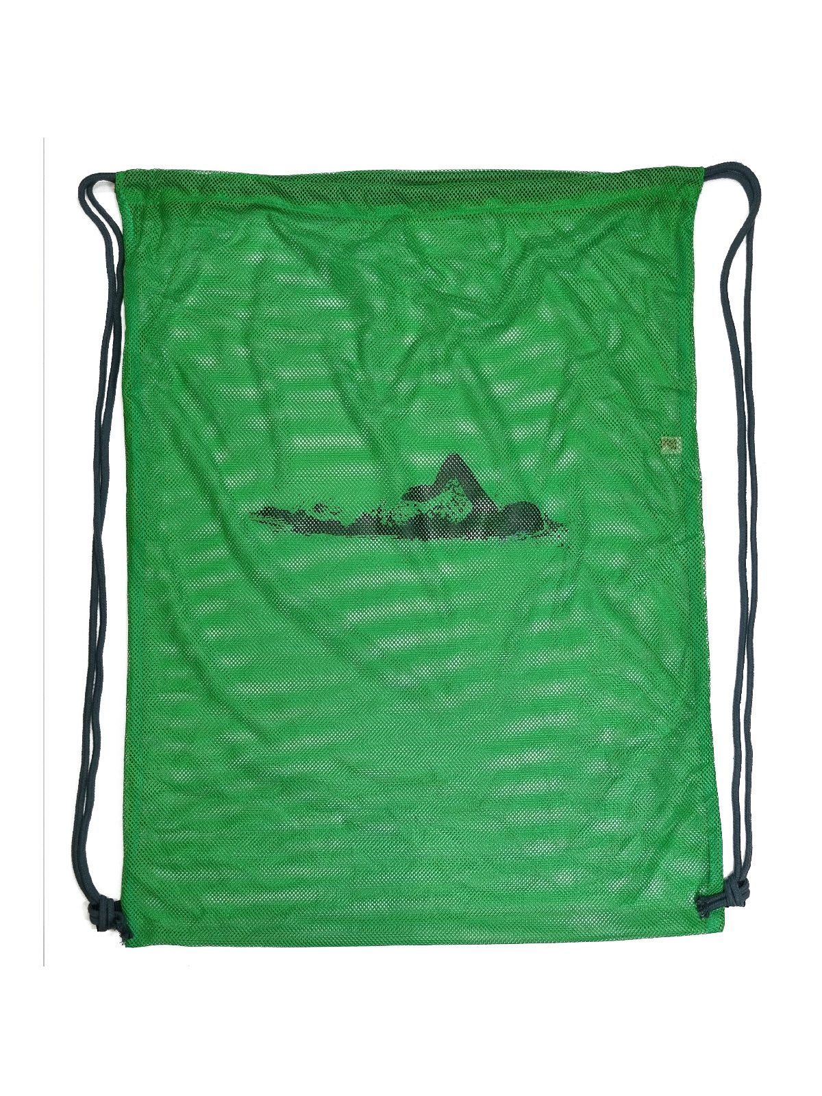 Bufors Yüzücü Yeşil File Çanta, Baskılı Antrenman Çantası (67x50±)