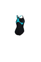 W Swimsuit Swim Pro Back Graphic Black Martinica Çocuk Yüzücü Mayosu 007339581