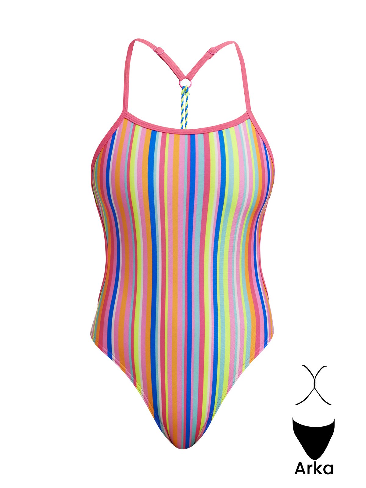 Funkita TW Join The Line Kadın Antrenman Mayo, Örgülü Sırt