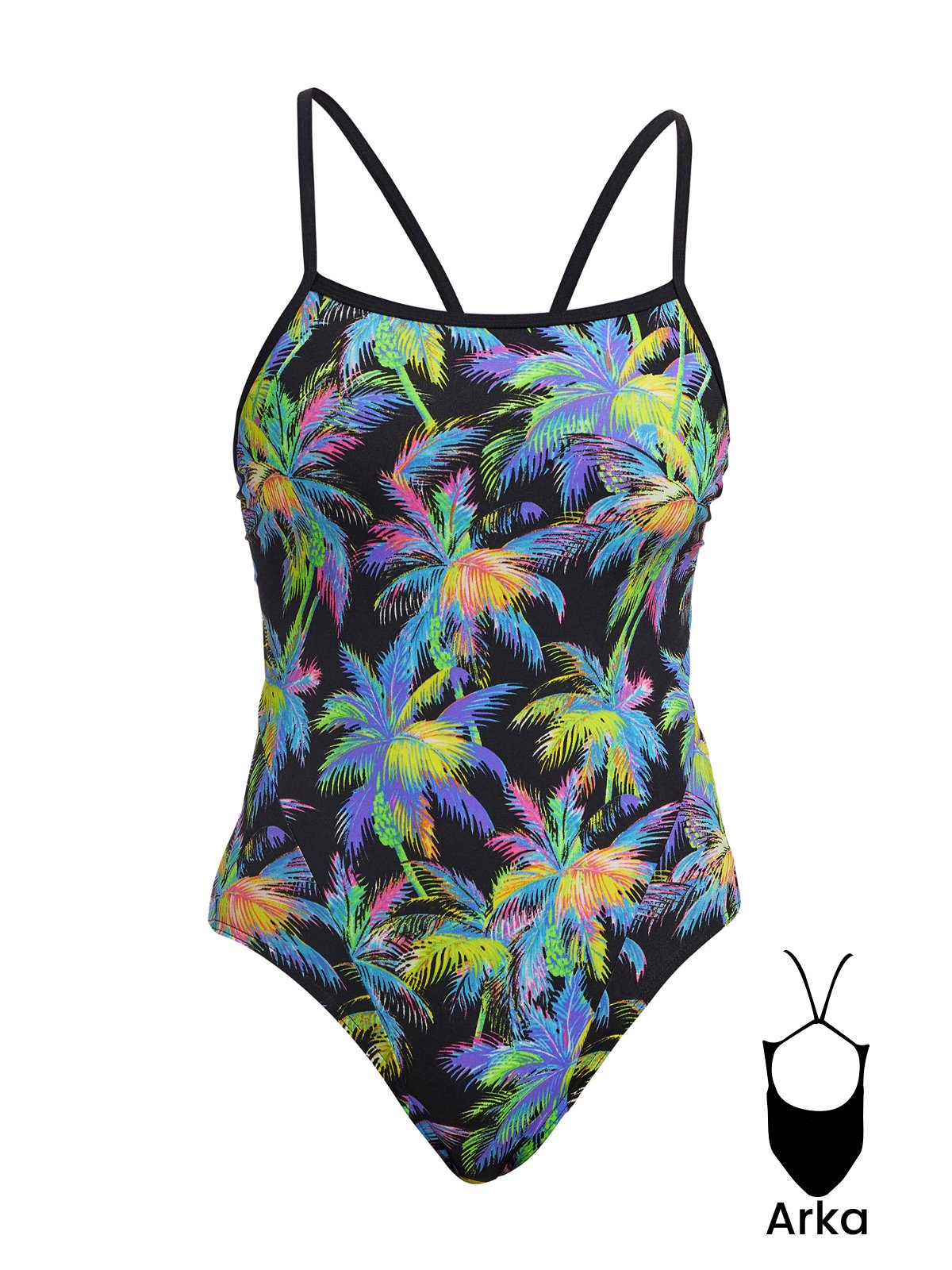 Funkita SS Paradise Please Kadın Antrenman Mayo, İnce Askılı