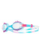 TYR Swimple Spikes Tie-Dye Şeffaf/Mavi Çocuk Yüzücü Gözlüğü, Çocuk Antrenman Gözlük