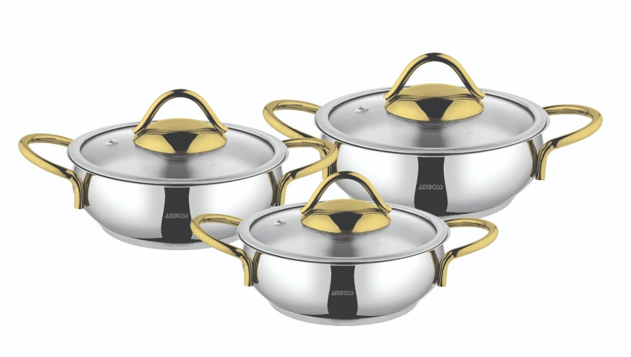 AMBOSS 6 PARÇA STONE GOLD MİNİ SAHAN SET