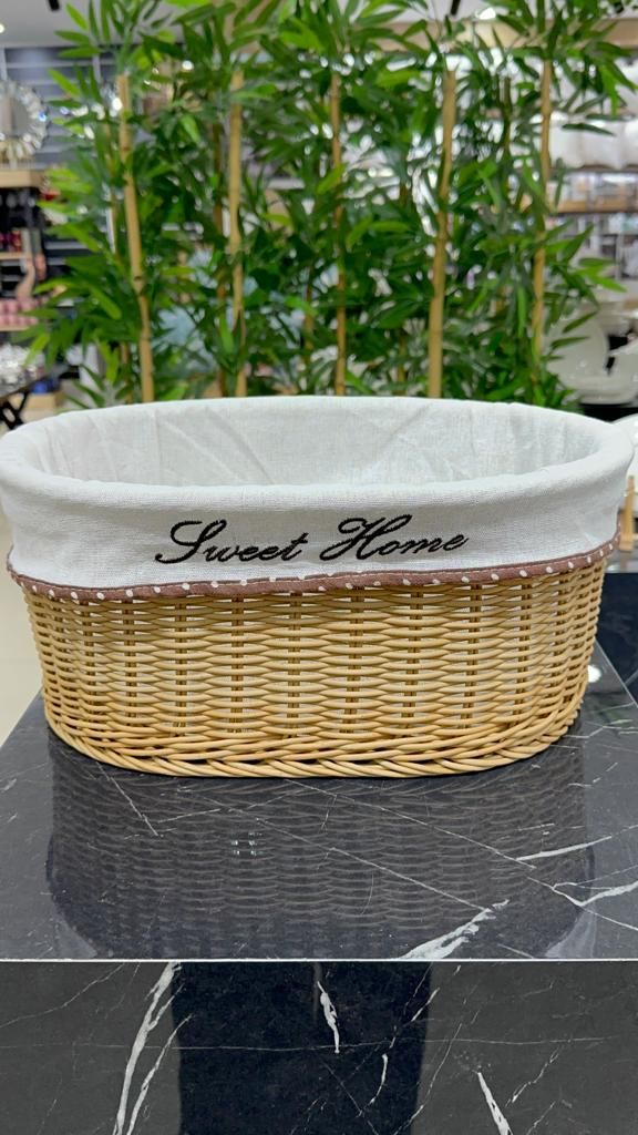 RATTAN SWEET HOME OVAL SEPET BÜYÜK BOY