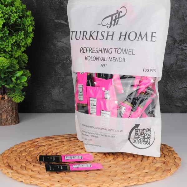 TURKİSH HOME 100LU KOLONYALI MENDİL POWDER