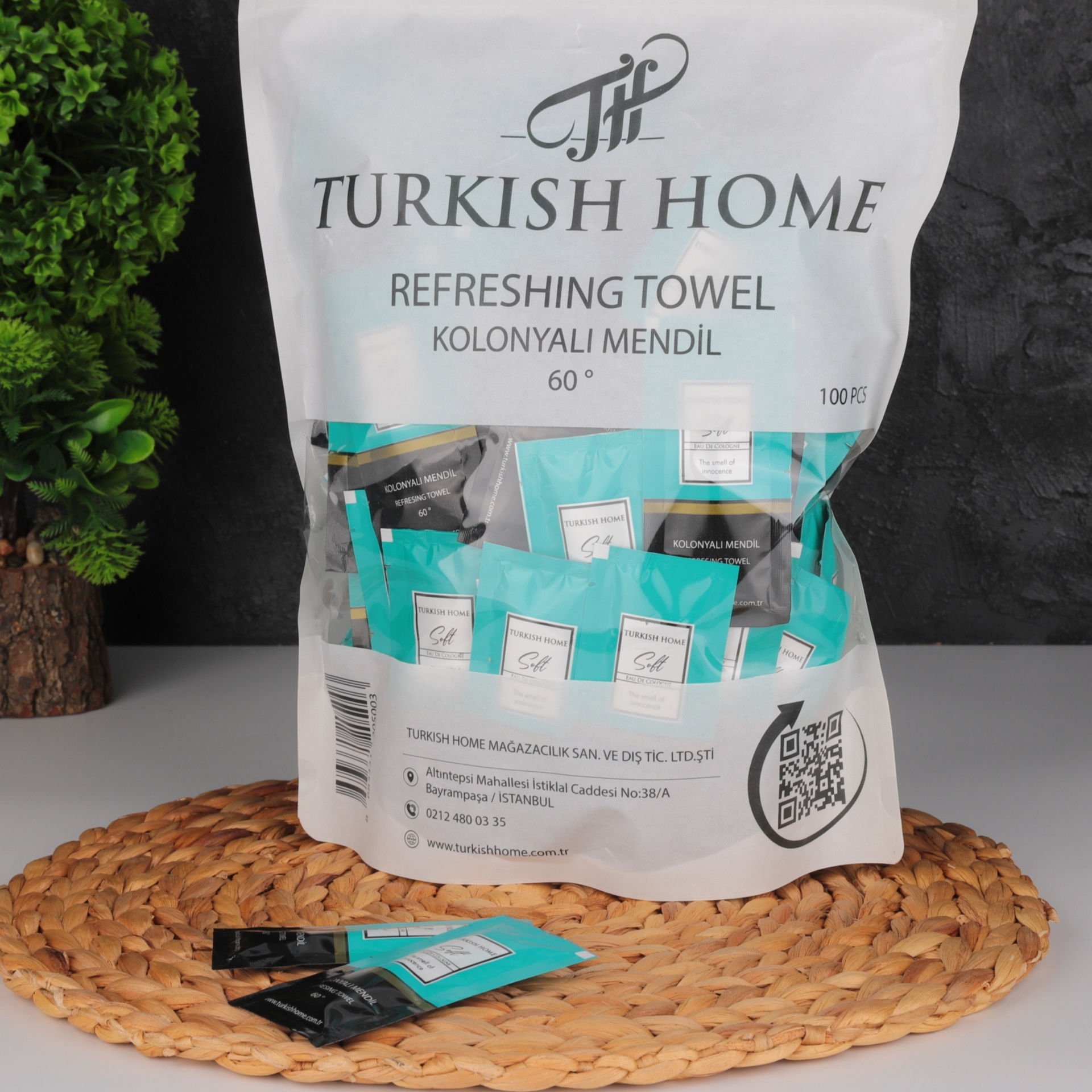 TURKİSH HOME 100LU KOLONYALI MENDİL SOFT