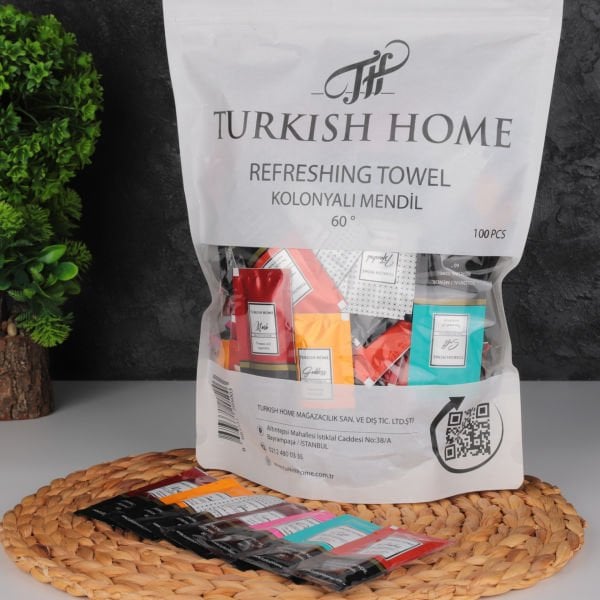 TURKİSH HOME 100LU KOLONYALI MENDİL MİX