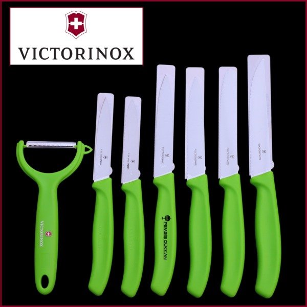 VİCTORİNOX 7Lİ YEŞİL SOYACAKLI BIÇAK SET