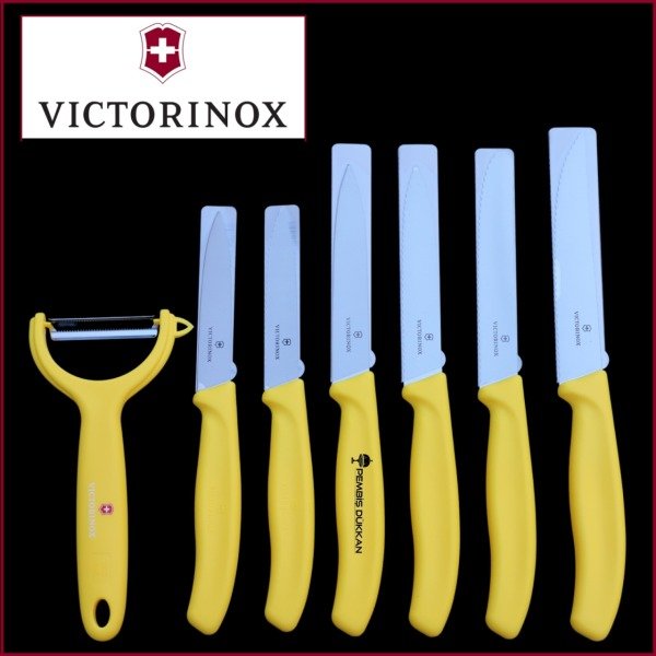 VİCTORİNOX 7Lİ SARI SOYACAKLI BIÇAK SET