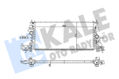 Opel Astra K 1.4 Turbo 150 BG Su Radyatörü Kale Marka 13453906