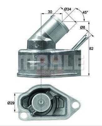 Opel Astra G 2.0 / X20XEV Termostat  / 1338079-95517664.