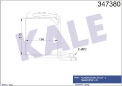 Volkswagen Transporter T5/T6/T7 2004/2017 Model Sonrası Kalorifer Radyaötörü KALE Marka | 7H1819031