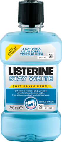 Listerine Stay White Tartar Karşıtı Serinletici Nane 250 ml