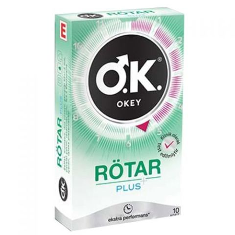 Okey Rötar Plus Prezervatif 10 Adet