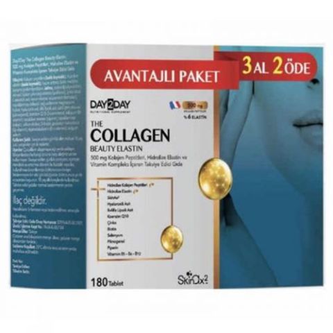 Day2Day The Collagen Beauty Elastin 180 Tablet 3 Al 2 Öde