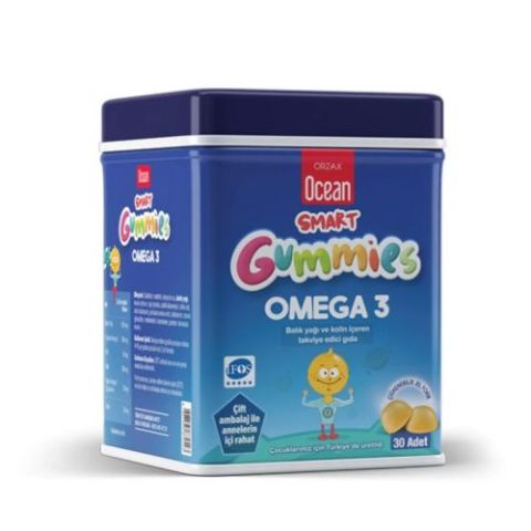 Orzax Ocean Smart Gummies Omega-3 Çiğnenebilir Jel Form 30 Adet