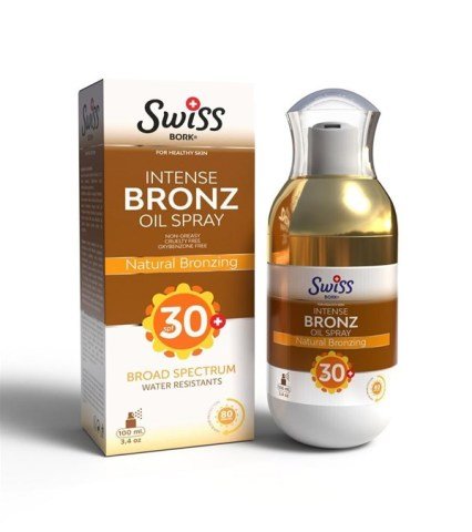 Swiss Bork İntense Bronzlaştırıcı Güneş Spf 30+ Spreyi 100 ml