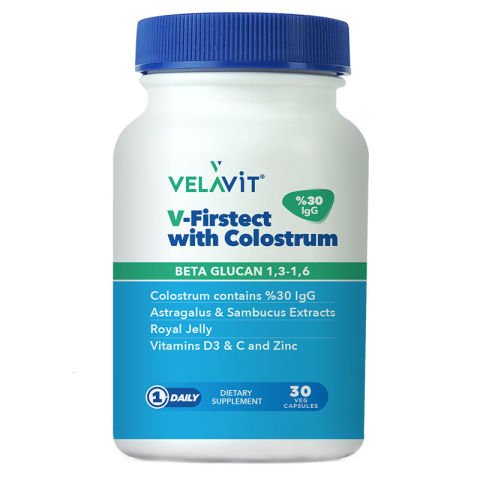 Velavit V-firstect With Colostrum Takviye Edici Gıda 30 Tablet