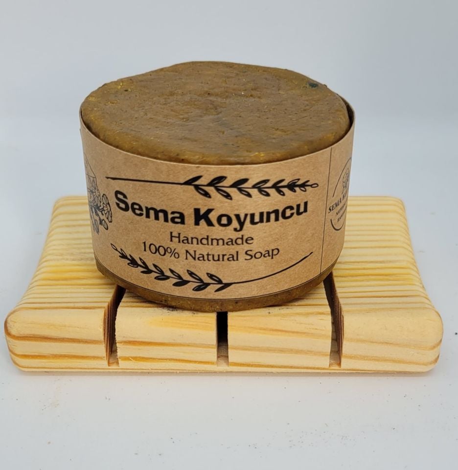 Katranlı ve Zerdeçallı Doğal Katı Şampuan ( Egzema, Sedef ve Vitiligo ), 2 IN 1