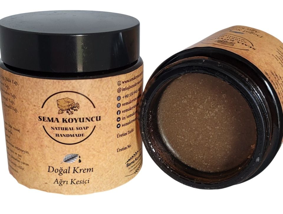 Ağrı Kesici Doğal Yağlı Masaj Kremi , 100±5 gr