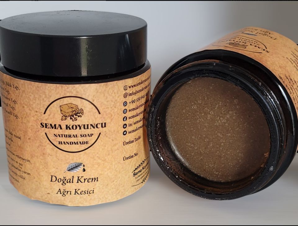 Ağrı Kesici Doğal Yağlı Masaj Kremi , 100±5 gr