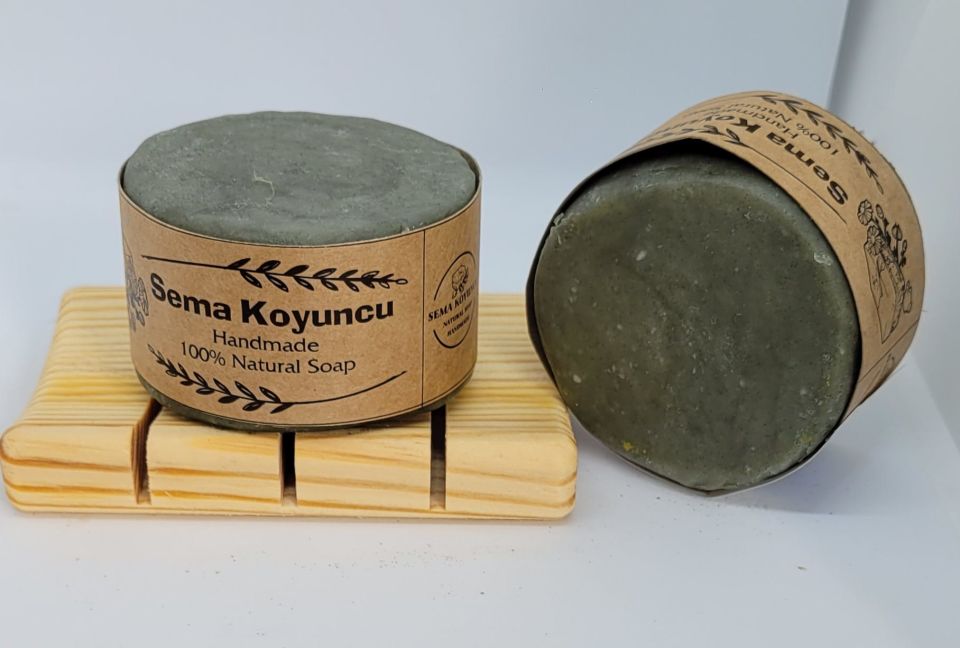 Kuru Saçlar için Gotu Kolalı Doğal Katı Şampuan,2 IN 1