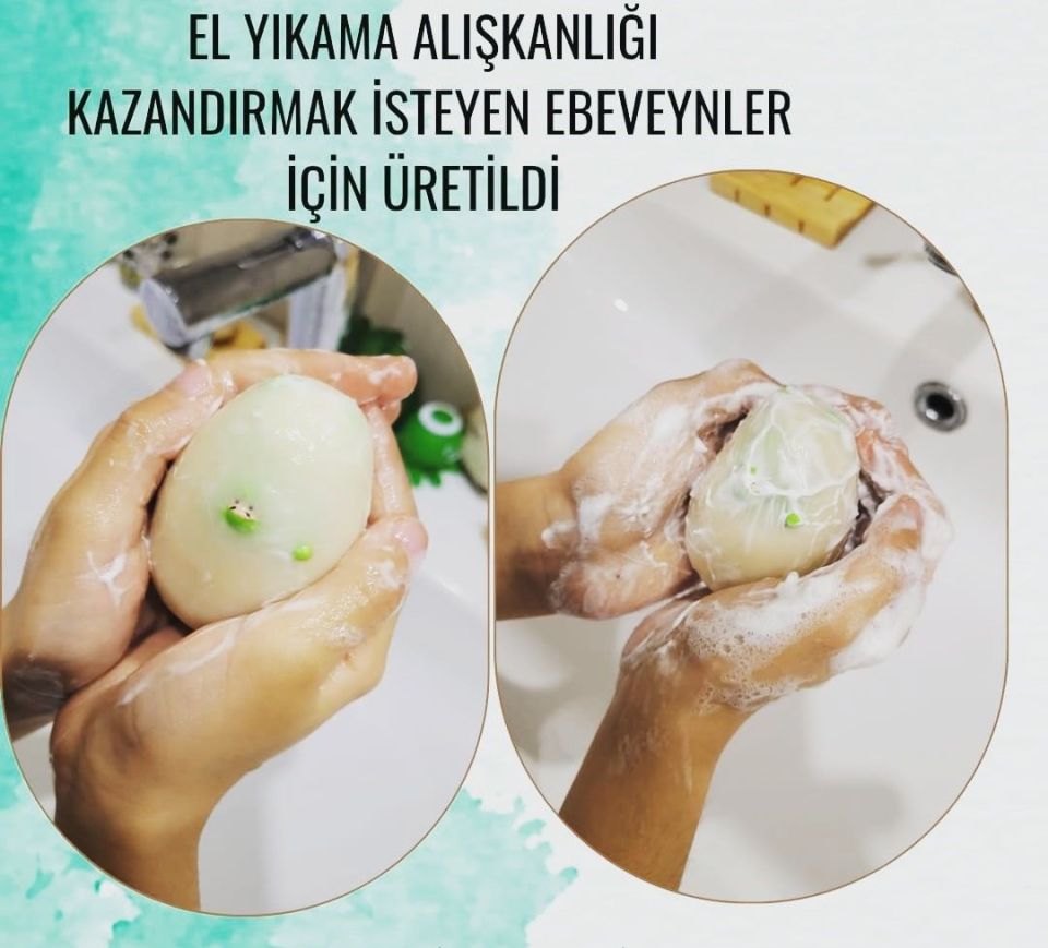 Sürpriz Oyuncaklı Yumurta Sabun, 4 adet