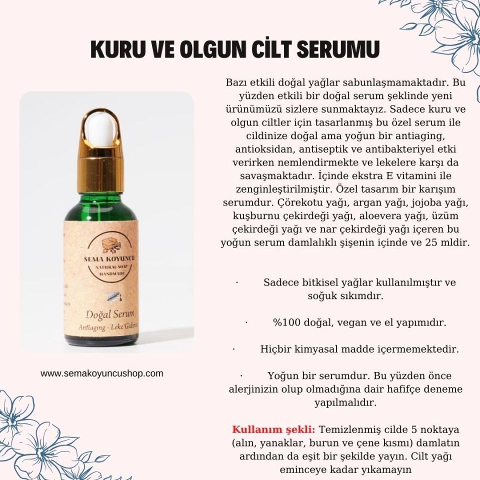 Kuru ve Olgun Cilt Serumu, 4 adet