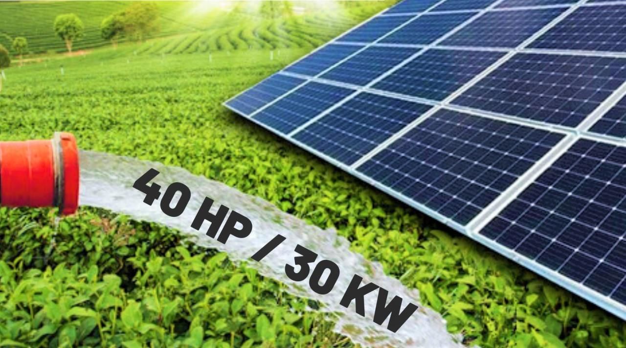 Tarımsal Sulama Paketi 40 HP/30 KW 80 Adet 560 Watt Güneş Paneli 37 KW Sürücü İnverter