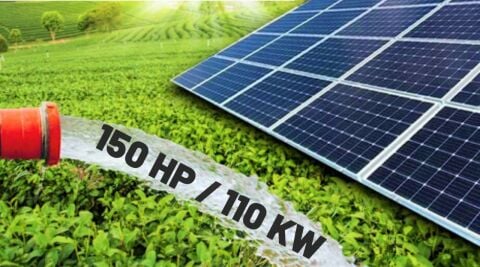 Tarımsal Sulama Paketi 150 HP/110 KW 304 Adet 560 Watt Güneş Paneli 132 KW Sürücü İnverter