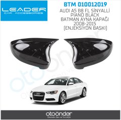 AUDI A5 B8 FL SİNYALLİ PİANO BLACK BATMAN AYNAKAPAĞI 2008-2015 (ENJEKSİYON BASKI)