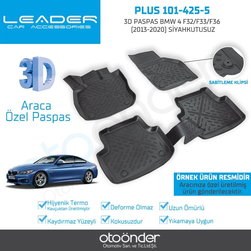 3D PASPAS BMW 4 F32/F33/F36 (2013-2020) SİYAH