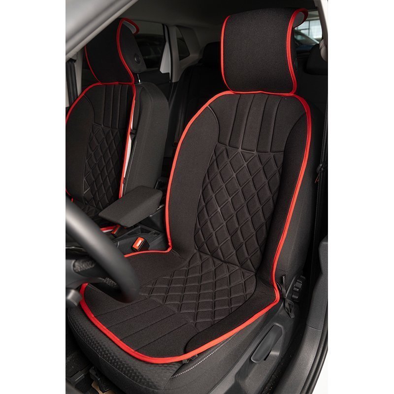 Seat Tüm Modellerine Uyumlu Space Elegance Minder 2'li Set Siyah / Kırmızı Renk