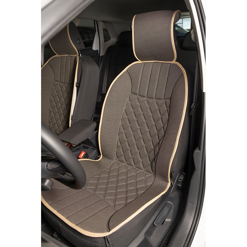 Renault Tüm Modellerine Uyumlu Space Elegance Minder 2'li Set Koyu Bej Renk