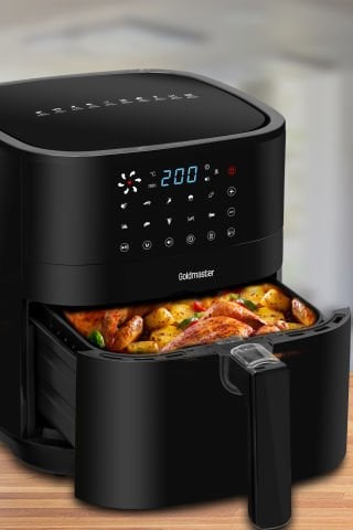 Smartfry Dijital Dokunmatik 1900 W 10 Ön Ayarlı 6 Litre Airfryer Yağsız Kızartma Sıcak Hava Fritöz