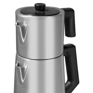 Demmaster Inox Damlatmaz Ağız Tasarımlı Paslanmaz Çelik Çay Makinesi Ve Su Isıtıcısı