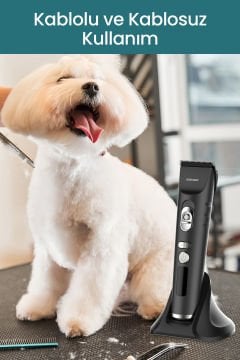 Petclean 2in1 Turbo Evcil Kedi Köpek Tıraş Makinesi