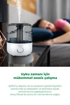 45051 Aroma Fonksiyonlu 2.5L Buharlı Hava Nemlendirme Cihazı