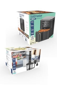 Avantajlı İkili Set XL Airfryer Hava Fritözü 1500 Watt 1.5 Litre 3in1 Multi Blender Set
