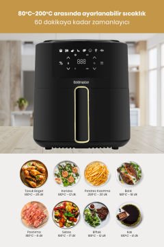 Avantajlı İkili Set XL Airfryer Hava Fritözü 1500 Watt 1.5 Litre 3in1 Multi Blender Set